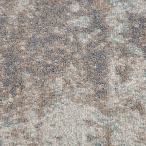 HomeRoots 10' Gray and Ivory Abstract Area Rug - Modern, Stain-Resistant Design for High-Traffic Spaces 8' X 10' 531679