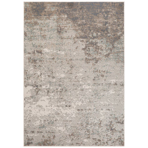 HomeRoots 10' Gray and Ivory Abstract Area Rug - Modern, Stain-Resistant Design for High-Traffic Spaces 9' X 12' 531681