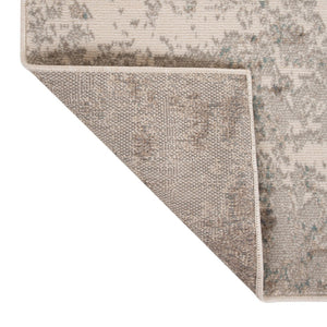 HomeRoots 10' Gray and Ivory Abstract Area Rug - Modern, Stain-Resistant Design for High-Traffic Spaces 9' X 12' 531681