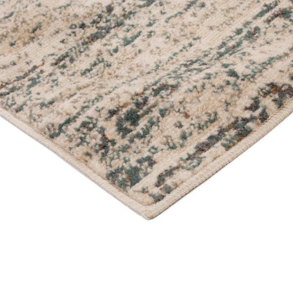 HomeRoots 10' Ivory and Gray Abstract Area Rug - Modern Design for Living Rooms, Durable & Stain Resistant 10' X 14' 531682