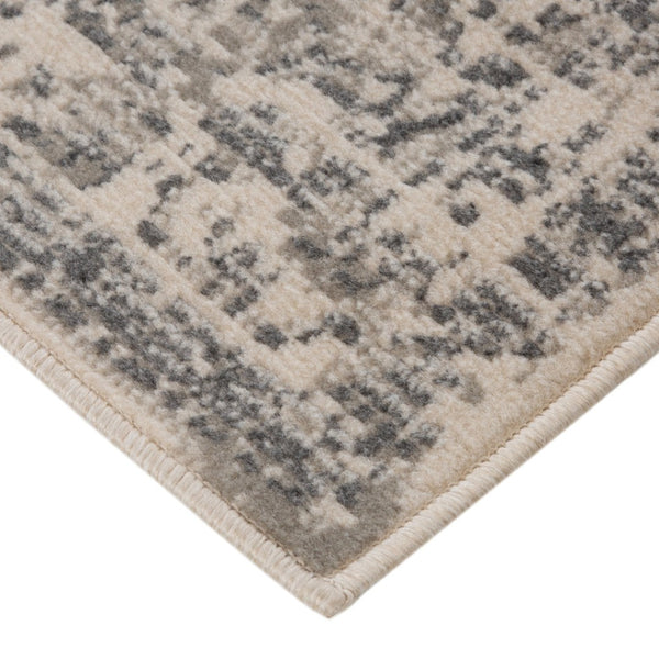 HomeRoots 10' Gray and Ivory Medallion Area Rug - Durable, Stain-Resistant Design for Stylish Living Spaces 8' X 10' 531727