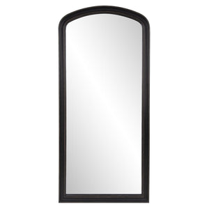 Howard Elliott Domenico Mirror - Handcrafted Distressed Black Frame, Perfect For Entryway Or Dressing Room Decor Black Wood 53173-howard-elliott