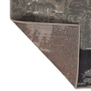 HomeRoots 10' Contemporary Abstract Area Rug in Ivory, Gray, and Rust - Durable, Stain-Resistant Design for Home 8' X 10' 531743