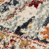 Homeroots 5' X 8' Ivory Navy And Orange Medallion Power Loom Area Rug  Polypropylene 531779