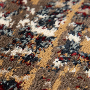 HomeRoots 8' Medallion Area Rug in Ivory, Red, and Orange - Durable, Stain-Resistant, Ideal for High-Traffic Spaces 8' X 10' 531784