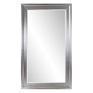 Howard Elliott Oversized Silver Leafed Tierney Mirror - Handcrafted Wooden Frame For Stunning Home Accent Decor Silver Wood 53179-howard-elliott