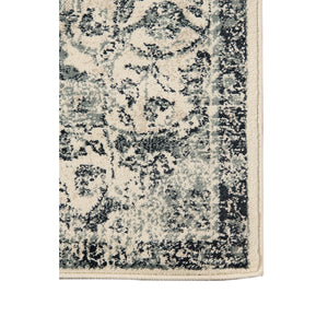 Homeroots 5' X 8' Charcoal And Gray Medallion Power Loom Area Rug  Polypropylene 531791