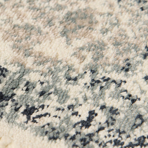 Homeroots 9' X 12' Charcoal And Gray Medallion Power Loom Area Rug  Polypropylene 531793