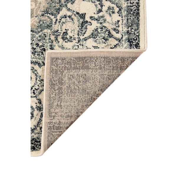 Homeroots 9' X 12' Charcoal And Gray Medallion Power Loom Area Rug  Polypropylene 531793