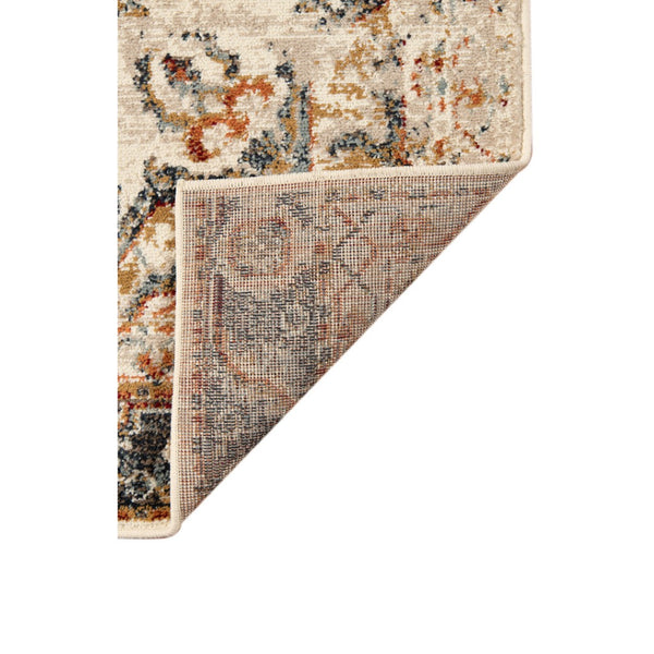 HomeRoots 8' Ivory Tan and Gold Medallion Area Rug - Elegant Power Loomed Design for Timeless Home Style 8' X 10' 531796