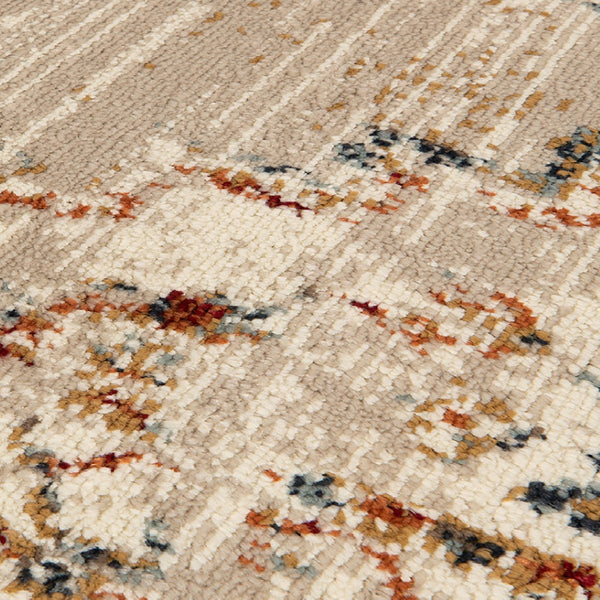 HomeRoots 8' Ivory Tan and Gold Medallion Area Rug - Elegant Power Loomed Design for Timeless Home Style 9' X 12' 531797
