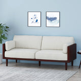 Christopher Knight Home® - Noble House - Sofia Mid-Century Modern Upholstered 3 Seater Sofa