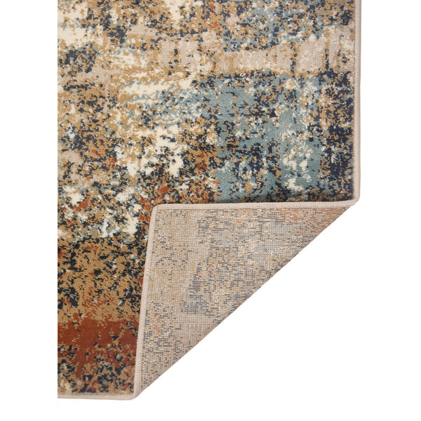 Homeroots 5' X 8' Tan Orange And Gray Abstract Power Loom Area Rug  Polypropylene 531803
