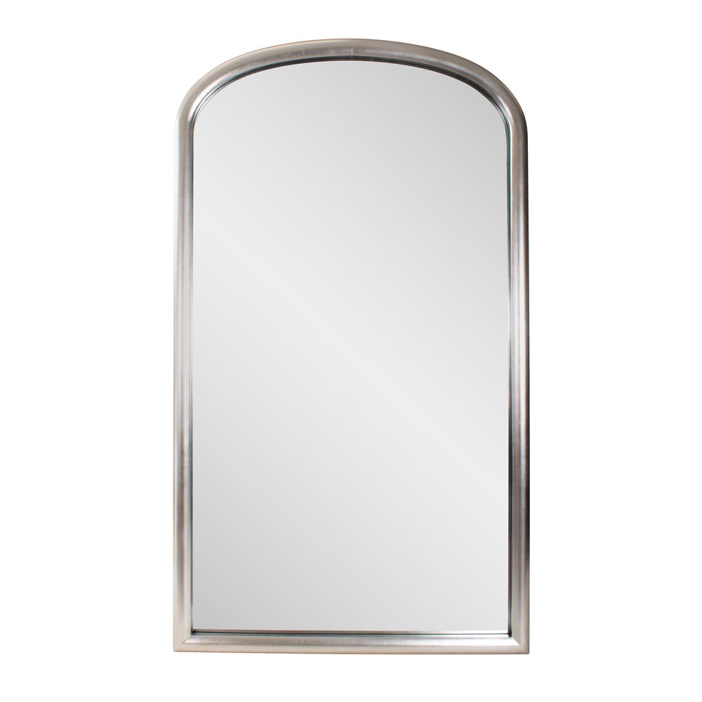 Howard Elliott Dario Arched Mirror - Luxurious Champagne Finish With Easy Installation & Effortless Hanging D Rings Silver Wood 53183-howard-elliott