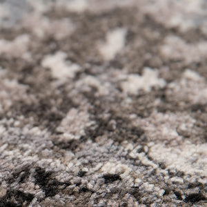 Homeroots 6' Ivory Black And Gray Oriental Power Loom Runner Rug - Stain-resistant, Stylish, And Versatile Decor 2' X 6' Polypropylene 531835