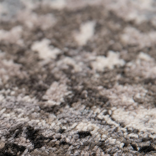 Homeroots 6' Ivory Black And Gray Oriental Power Loom Runner Rug - Stain-resistant, Stylish, And Versatile Decor 2' X 6' Polypropylene 531835