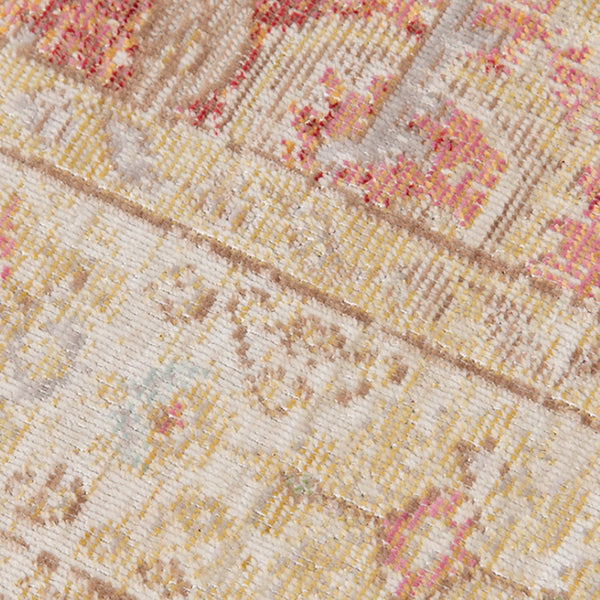 HomeRoots 9' Floral Area Rug in Gray, Yellow, and Lavender – Timeless Elegance for Large Living Spaces 9' X 13' 531985