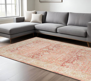 HomeRoots 9' Floral Area Rug in Gray, Yellow, and Lavender – Timeless Elegance for Large Living Spaces 8' X 10' 531989