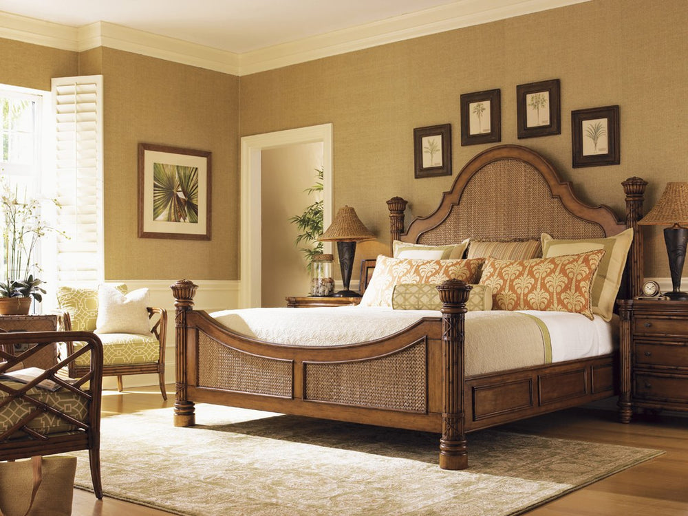 Lexington Tommy Bahama Home Round Hill Bed - Embrace Sophisticated Island Living With Elegant Woven Textures And Natural Charm Plantation  531-134c
