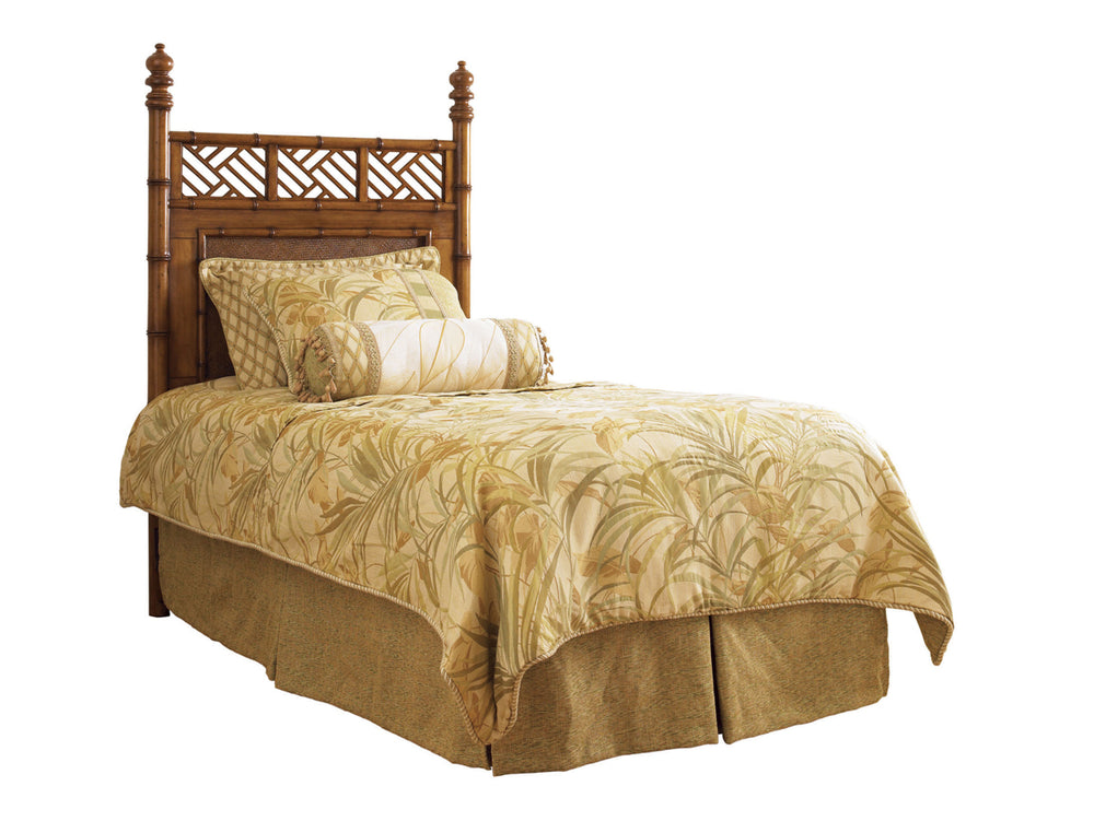Lexington Tommy Bahama Home West Indies Headboard - Tropical Island Style With Woven Rattan And Carved Bamboo For Elegant Décor Plantation  531-161hb
