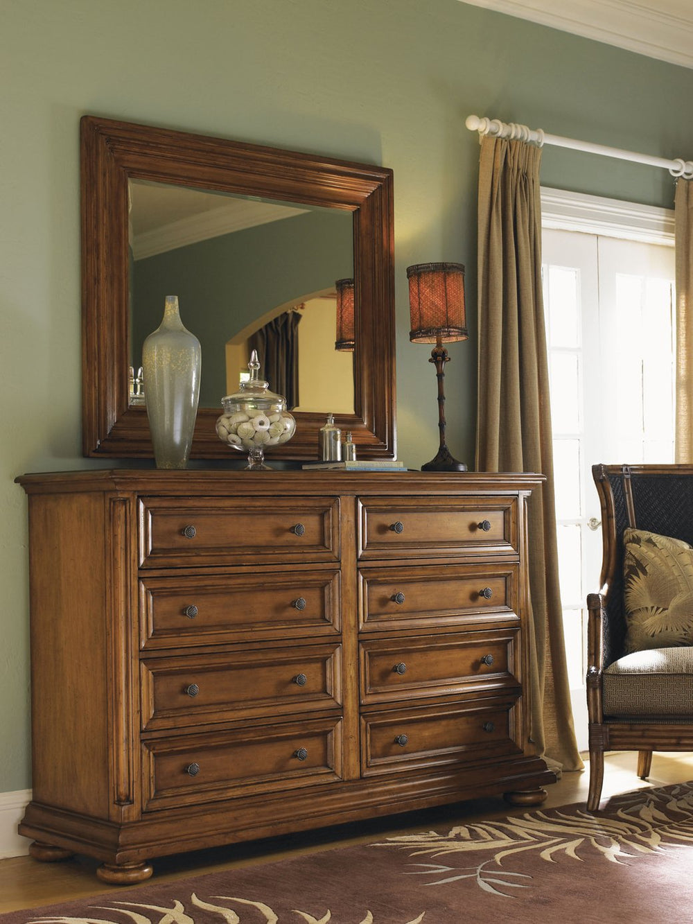 Lexington Tommy Bahama Home Martinique Double Dresser - Elegant Caribbean Style With Ample Storage For Sophisticated Living Plantation  531-222