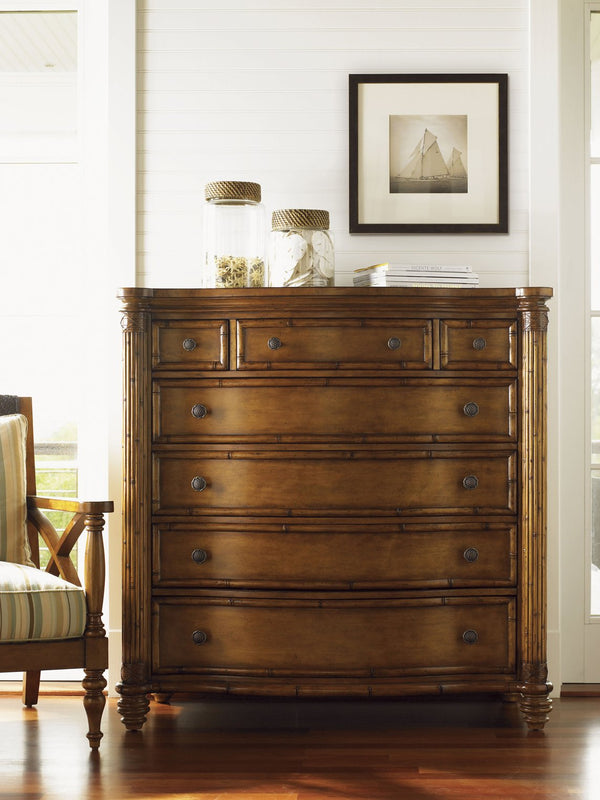 Lexington Tommy Bahama Home Silver Sea Chest - Elegant Seven Drawer Storage With Jewelry Tray, Perfect For Island-inspired Living Plantation  531-329