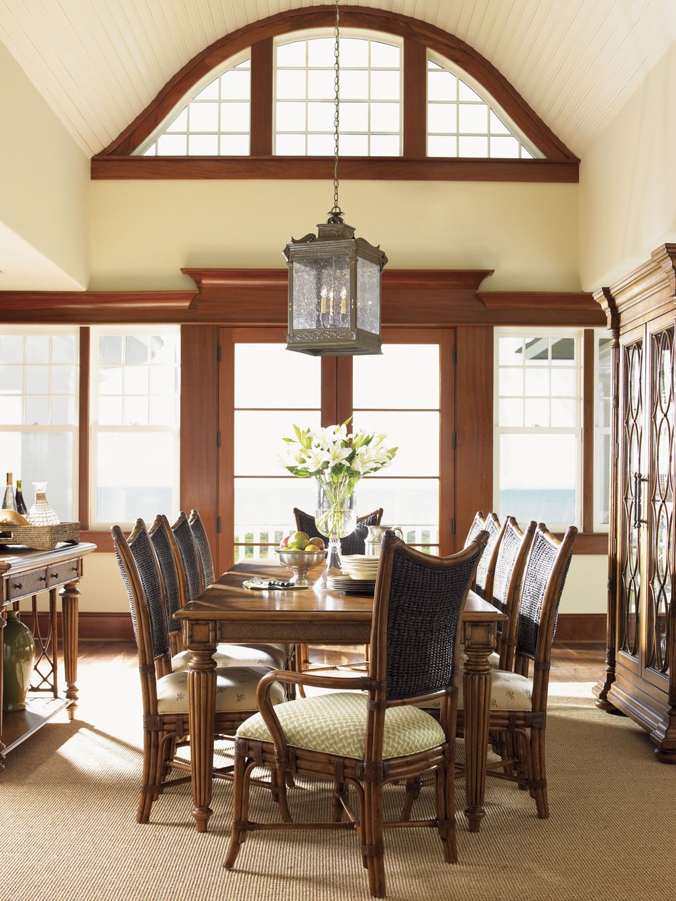 Lexington Tommy Bahama Home Grenadine Rectangular Dining Table - Embrace Island Style With Bamboo Elegance And Entertaining Space Plantation  531-877