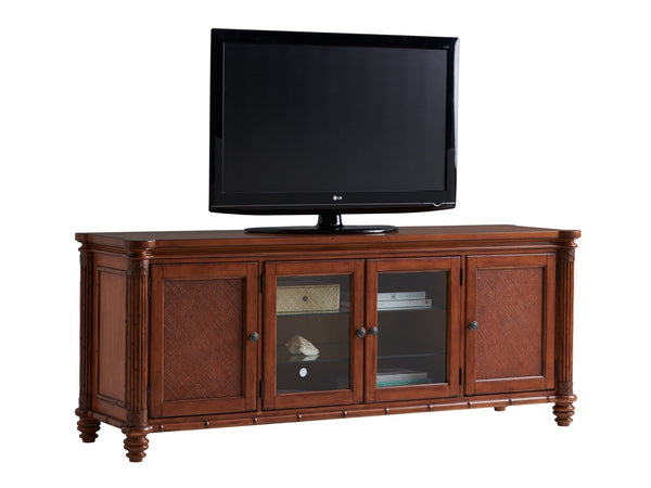 Lexington Tommy Bahama Home Blake Island Media Console - Sophisticated Caribbean Design With Adjustable Shelves And Ventilation Plantation  531-908