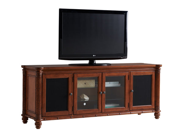 Lexington Tommy Bahama Home Blake Island Media Console - Sophisticated Caribbean Design With Adjustable Shelves And Ventilation Plantation  531-908
