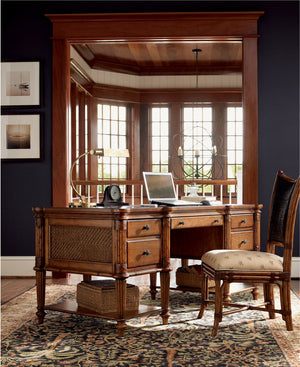 Lexington Tommy Bahama Home Fraser Island Estate Desk – Elegant Caribbean Design With Natural Materials For A Relaxed Home Office Plantation  531-933