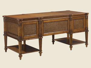 Lexington Tommy Bahama Home Fraser Island Estate Desk – Elegant Caribbean Design With Natural Materials For A Relaxed Home Office Plantation  531-933