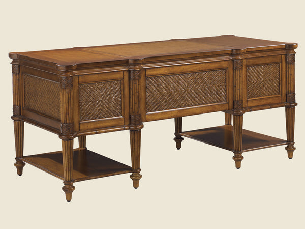 Lexington Tommy Bahama Home Fraser Island Estate Desk – Elegant Caribbean Design With Natural Materials For A Relaxed Home Office Plantation  531-933