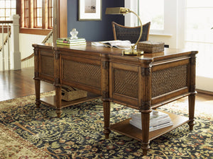 Lexington Tommy Bahama Home Fraser Island Estate Desk – Elegant Caribbean Design With Natural Materials For A Relaxed Home Office Plantation  531-933