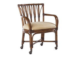 Lexington Tommy Bahama Home Samba Game Chair - Sophisticated Island Living With Woven Abaca, Rattan, And Elegant Macadamia Fabric Plantation  531-982-01