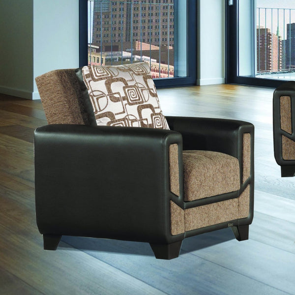 English Elm Primenest Stylish Convertible Armchair With Hidden Storage - Perfect For Small Spaces & Modern Living B030P305103-GIGA