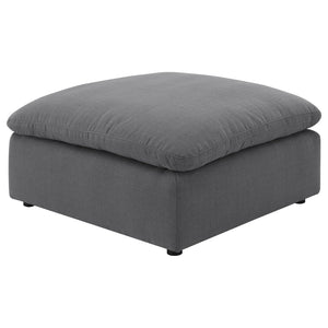 English Elm Greeley Feather Fill Square Ottoman Tailored Upholstery for Modern Living Rooms B062P441447