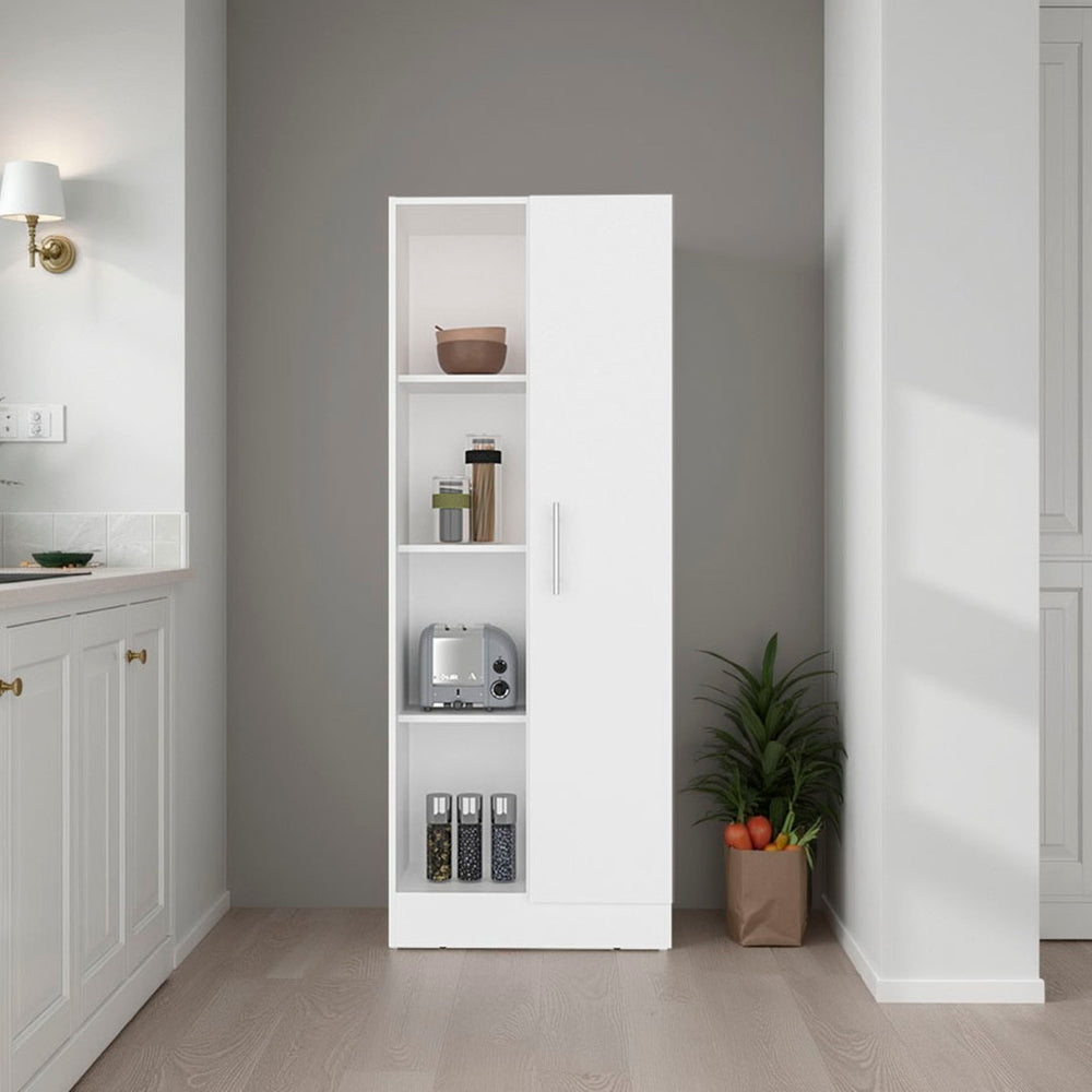 English Elm Juls Tall Pantry Cabinet with Open Shelves and Enclosed Storage for Any Room B070P474242