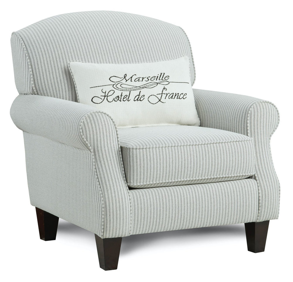 Fusion Dizzy Francaise Ebony Accent Chair - Stylish, Stain-resistant Design With Reversible Cushion Comfort Black,White Ws,100% Polypropylene 340 Block Party Ebony Accent Chair