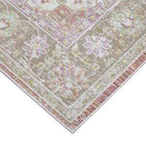 HomeRoots 9' Elegant Pink and Gray Medallion Area Rug – Perfect for Living Rooms, Bedrooms, and Dining Spaces 9' X 13' 532025