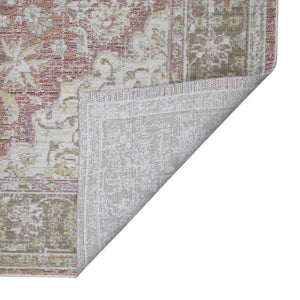 HomeRoots 9' Elegant Pink and Gray Medallion Area Rug – Perfect for Living Rooms, Bedrooms, and Dining Spaces 9' X 13' 532025