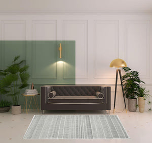 Homeroots 5' X 7' Charcoal Geometric Flatweave Handmade Distressed Area Rug  Cotton 532031