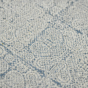 Homeroots 8' Blue Oriental Flatweave Handmade Distressed Runner Rug With Fringe  Cotton 532042