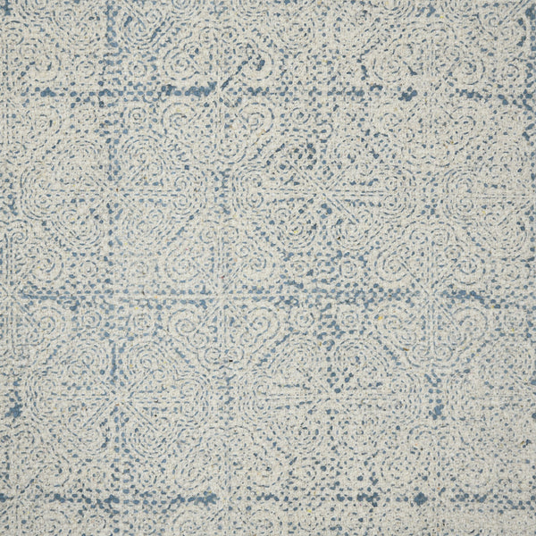 Homeroots 8' X 12' Blue Oriental Flatweave Handmade Distressed Area Rug With Fringe  Cotton 532044