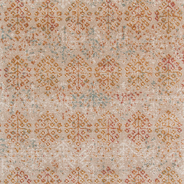 HomeRoots 7' Teal and Orange Medallion Vintage Runner Rug - Durable, Stain-Resistant, Perfect for High-Traffic Areas 10' X 14' 532078