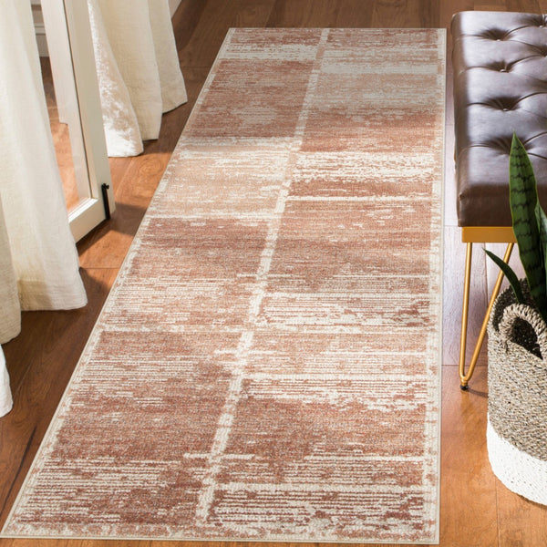 HomeRoots 10' Geometric Runner Rug in Gray, Light Blue & Ivory – Stylish, Durable & Easy-Care for High-Traffic Areas 10' Runner 532142