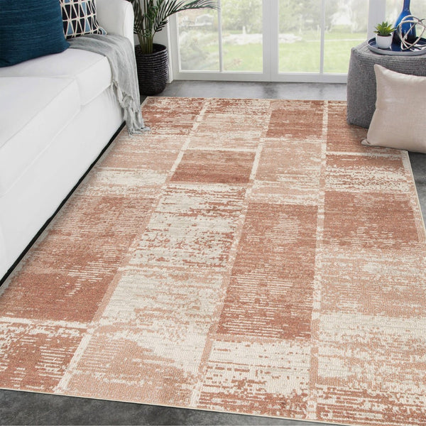 HomeRoots 10' Geometric Runner Rug in Gray, Light Blue & Ivory – Stylish, Durable & Easy-Care for High-Traffic Areas 5' X 8' 532143