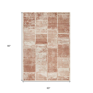 HomeRoots 10' Geometric Runner Rug in Gray, Light Blue & Ivory – Stylish, Durable & Easy-Care for High-Traffic Areas 5' X 8' 532143