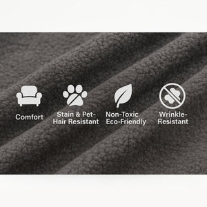 English Elm 132"oversized Teddy Velvet Modular Sectional Plush Foam Couch for Large Living Rooms W3326S00038