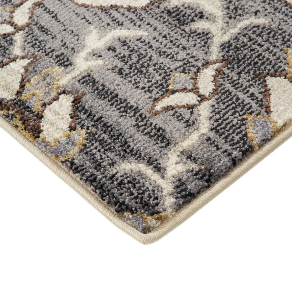 HomeRoots 10' Elegant Floral Medallion Runner Rug - Durable, Stain-Resistant Design for Timeless Charm 8' X 10' 532211