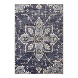HomeRoots 10' Elegant Floral Medallion Runner Rug - Durable, Stain-Resistant Design for Timeless Charm 8' X 10' 532217